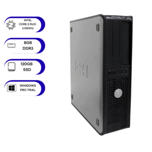 Desktop Dell OptiPlex 780 Series Core 2 Duo E8400 8gb/120gb