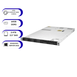 Servidor HP ProLiant DL360P Gen8 2x Xeon E5-2630L 64GB/2.4TB