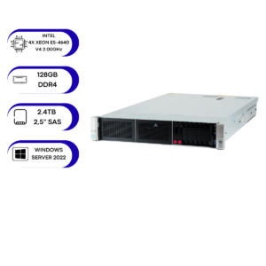 Servidor HP ProLiant DL560 Gen9 E5-4640 V4 2.10 128GB/2.4TB
