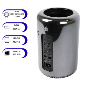 Workstation MacPro6,1 A1481 Xeon E512-Core 8GB/128GB C/DETALHE