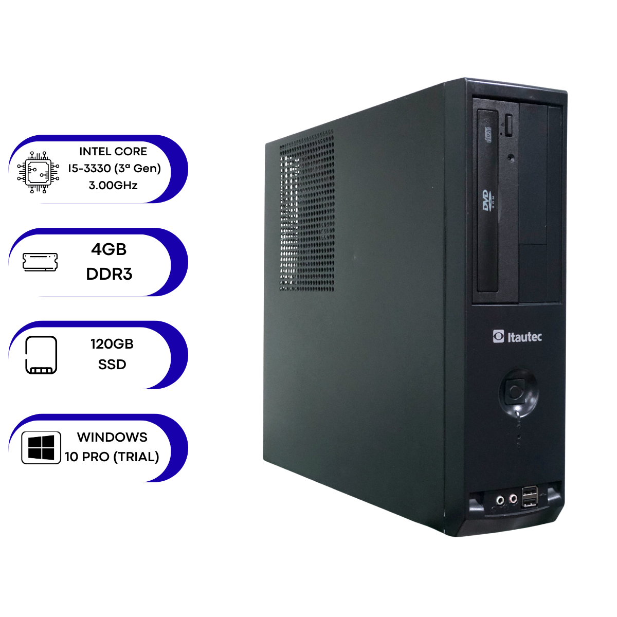 Desktop Itautec EF 4000 i5 3ª 3.20GHz 4gb/120gb