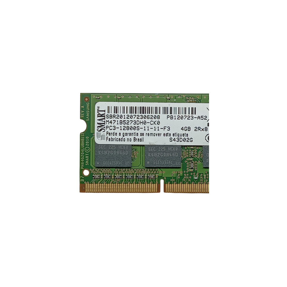 Memória Notebook 4gb Ddr3 Pc3 2rx8 12800S (1600mhz) Smart - Imagem 2