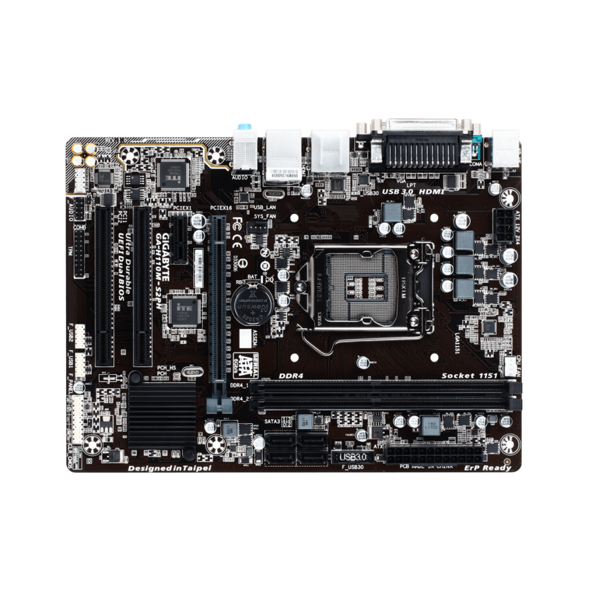 Placa Mãe GigaByte LGA 1151 Ddr4 GA-H110M-S2PH