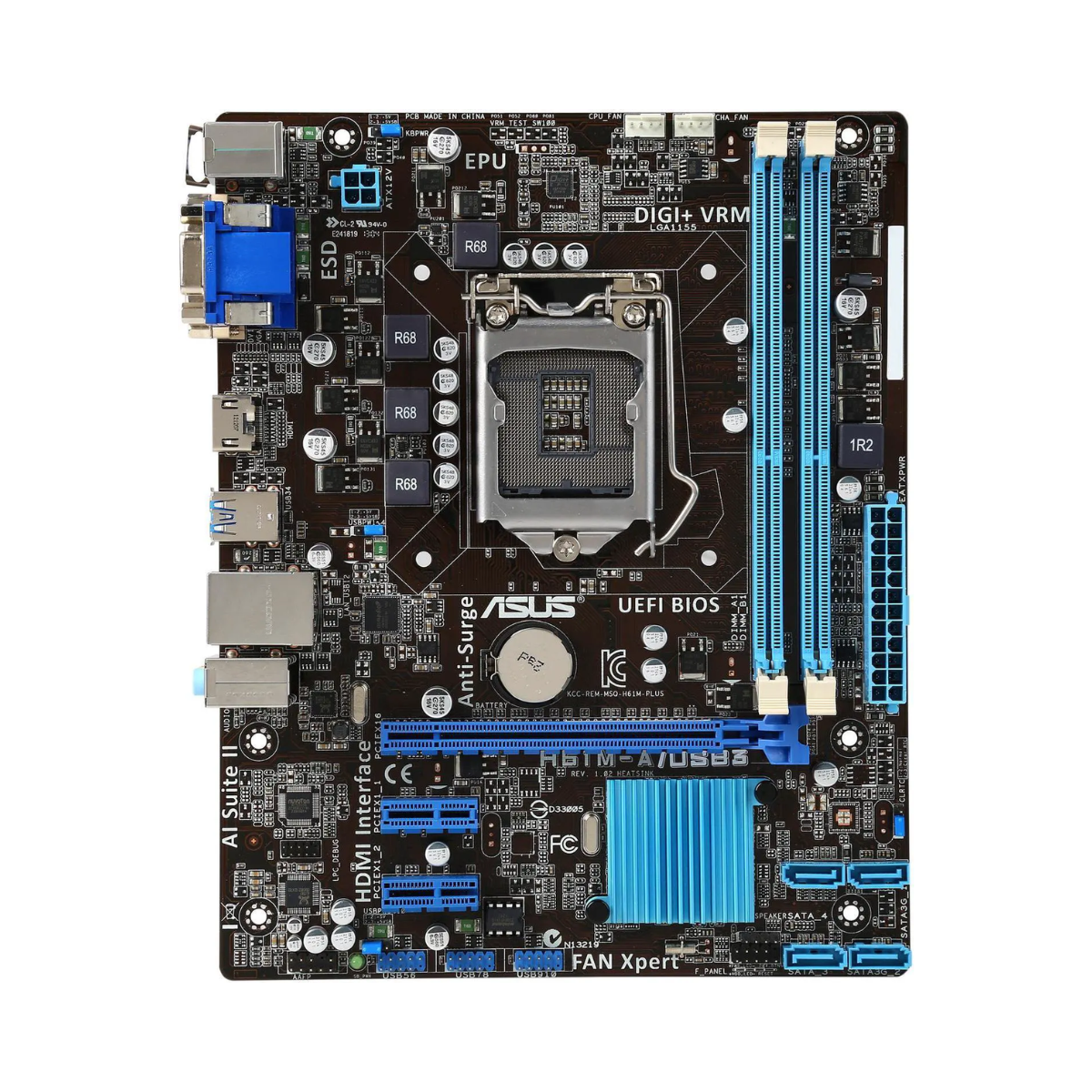 Placa Mãe Asus Socket 1155 Ddr3 H61M-A