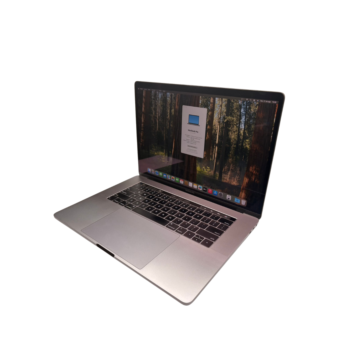 MacBook Pro 15" 2018 A1990 I7 6 QUAD-Core 2.2Ghz 16GB/256GB - Imagem 3